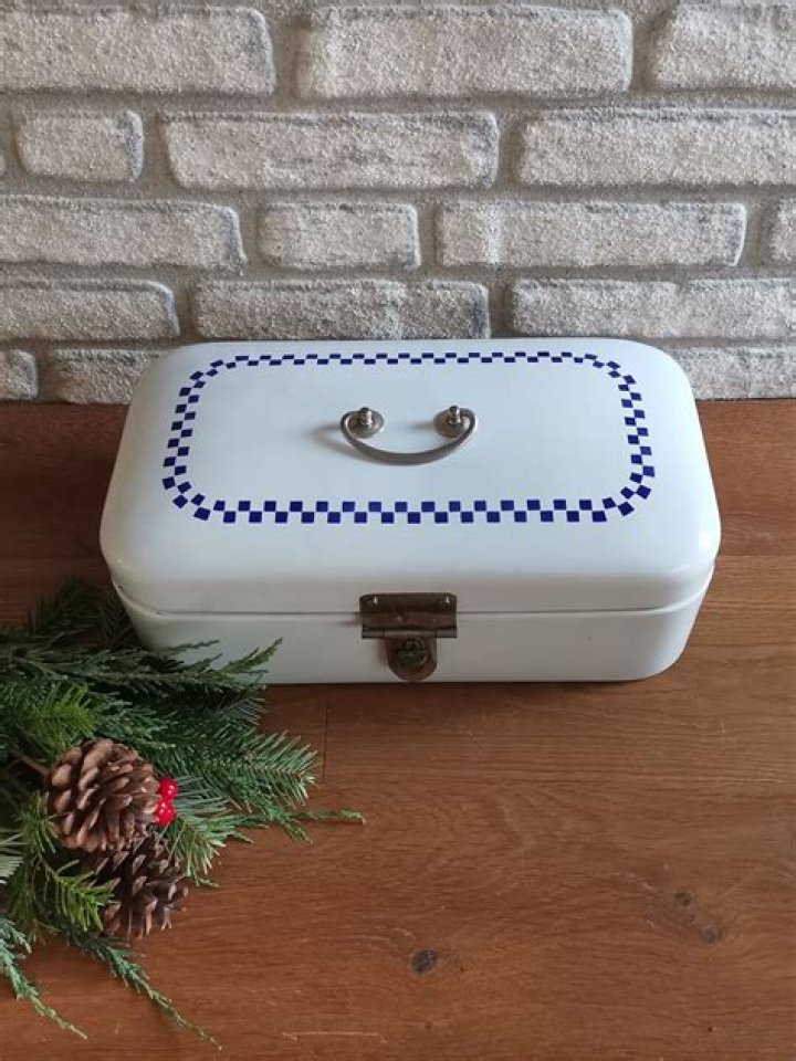 Feast Your Eyes On Exquisite Antique Enamel Bread Boxes