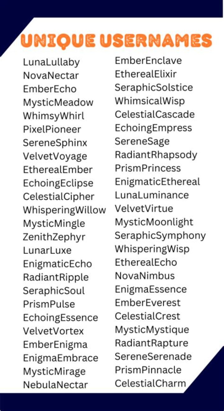 Uncover Creative And Catchy Usernames
